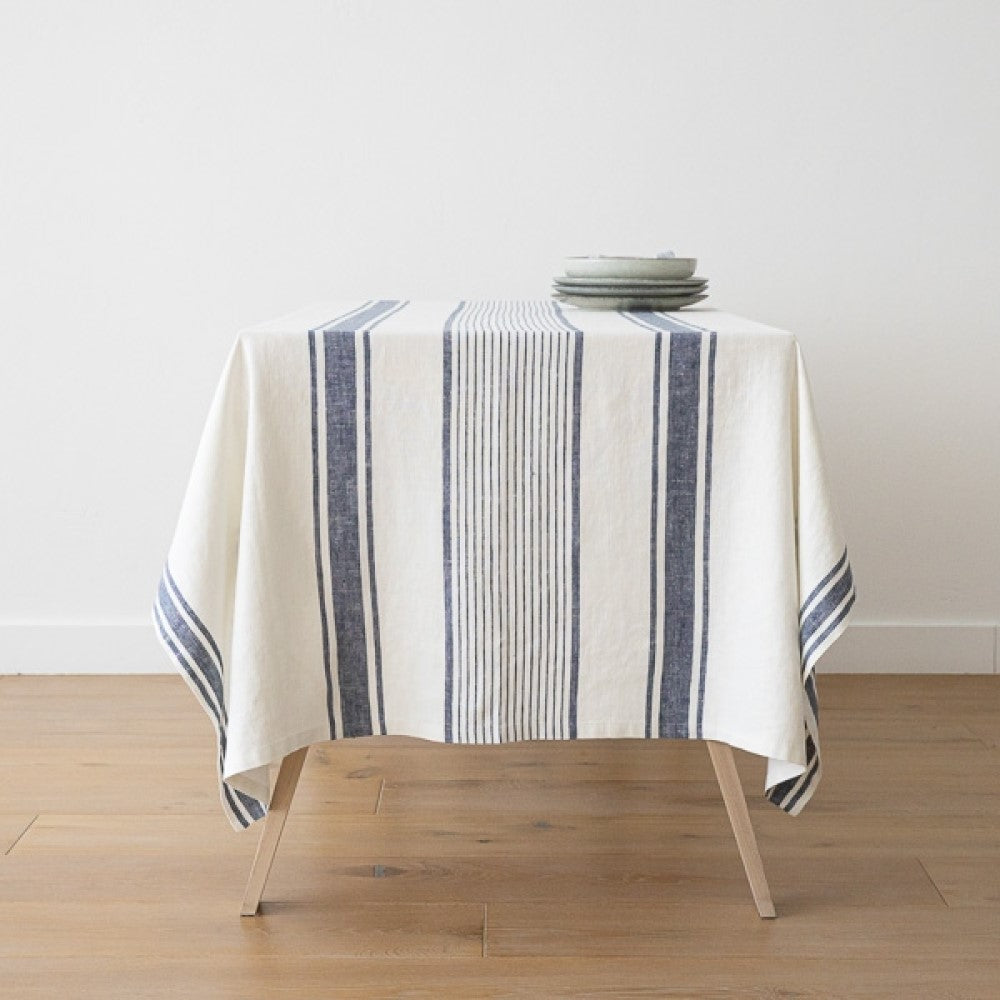 Linen Tablecloth - Tuscany - Indigo