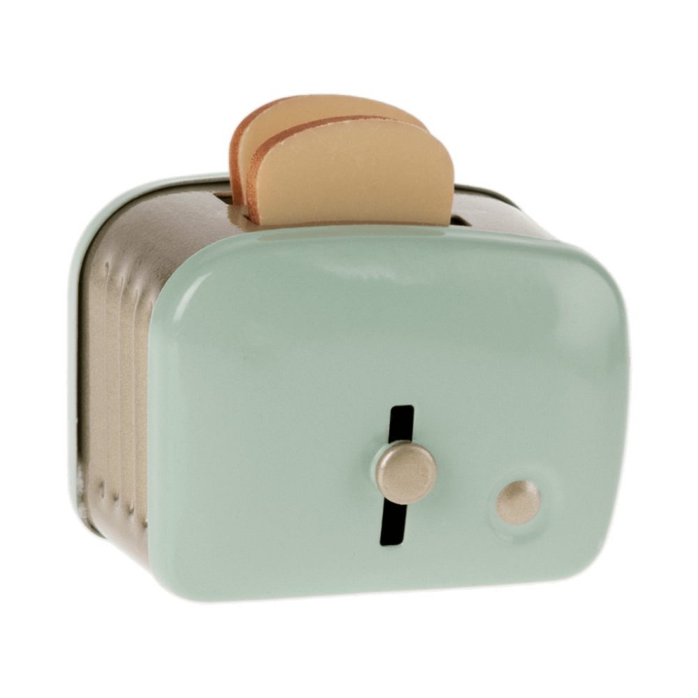 Miniature toaster &amp; bread - Mint