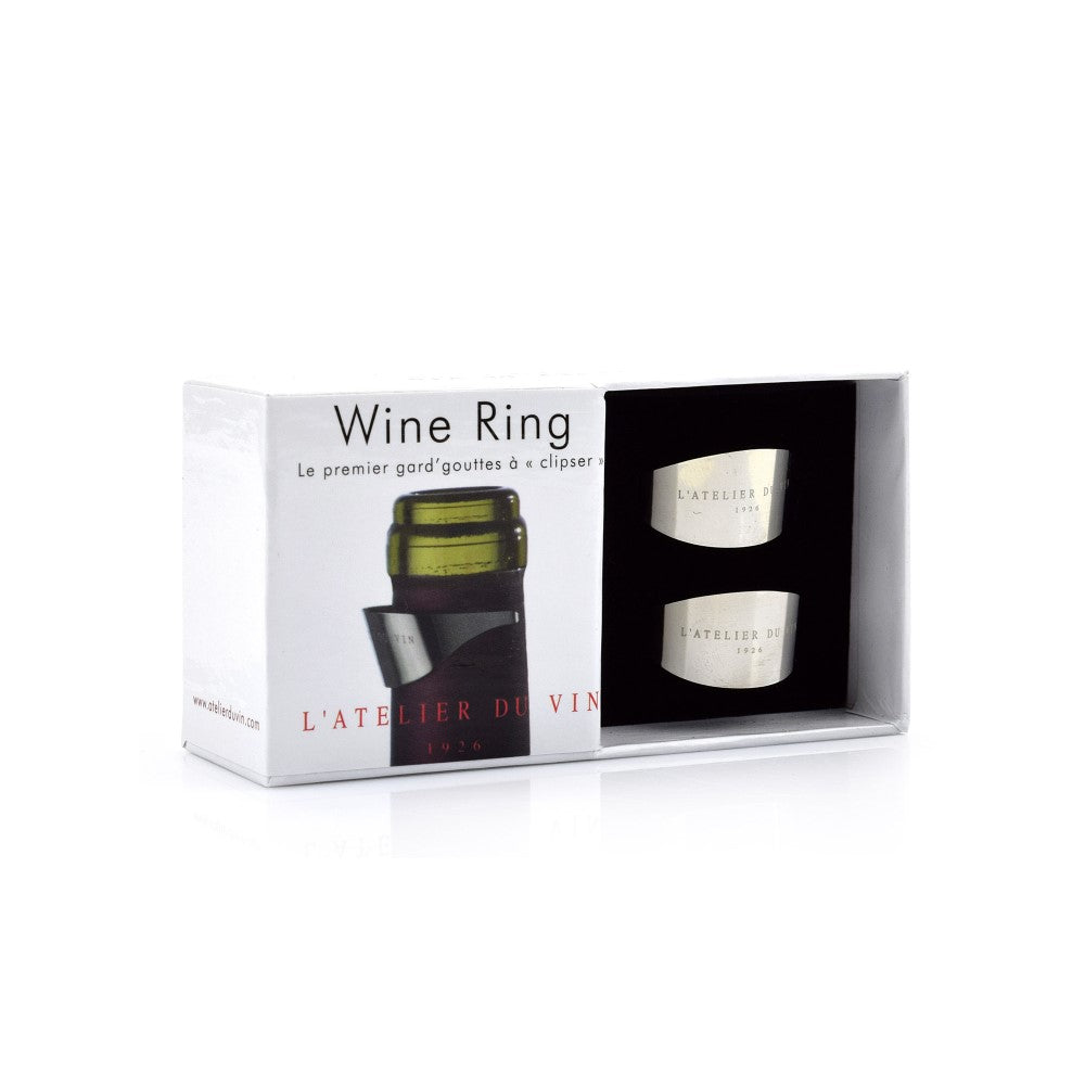 Wine Ring Inox Poli Boite De 2