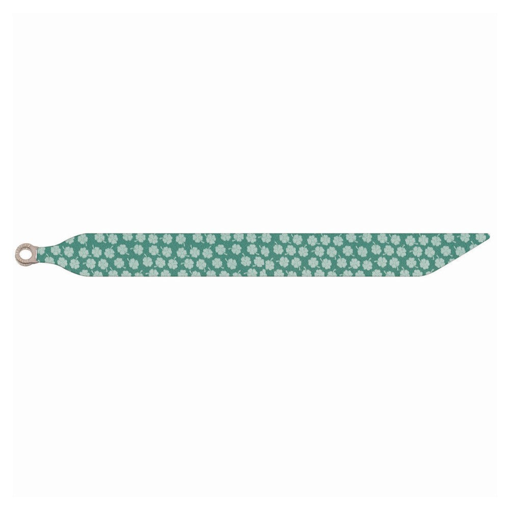 Silk Bracelet - Turquoise Clovers