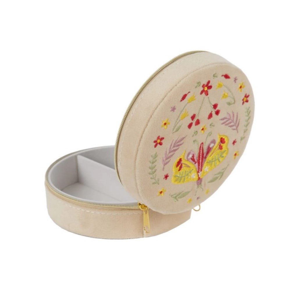 Jewelry Box - Butterfly Embroidered