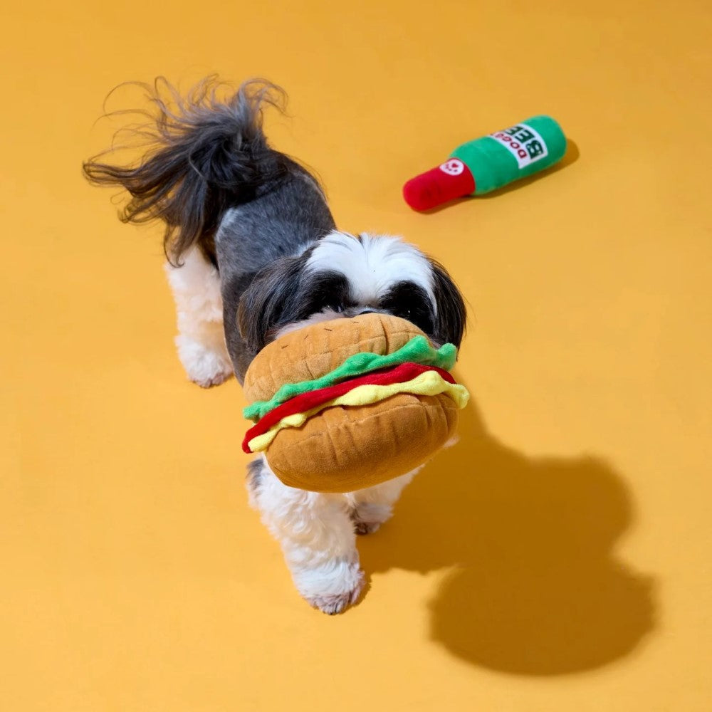 Dog Toy Box - Burger and Beer