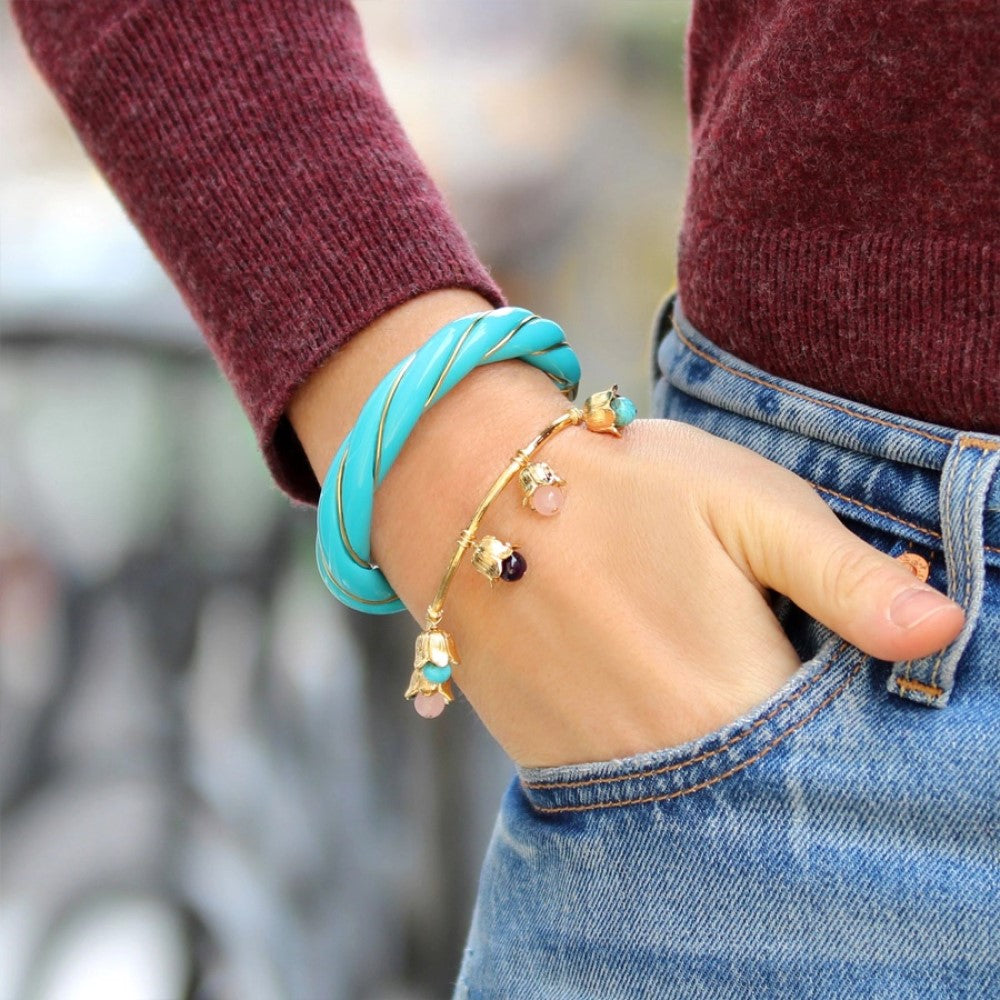 Bracelet - Diana Turquoise - 18K Gold