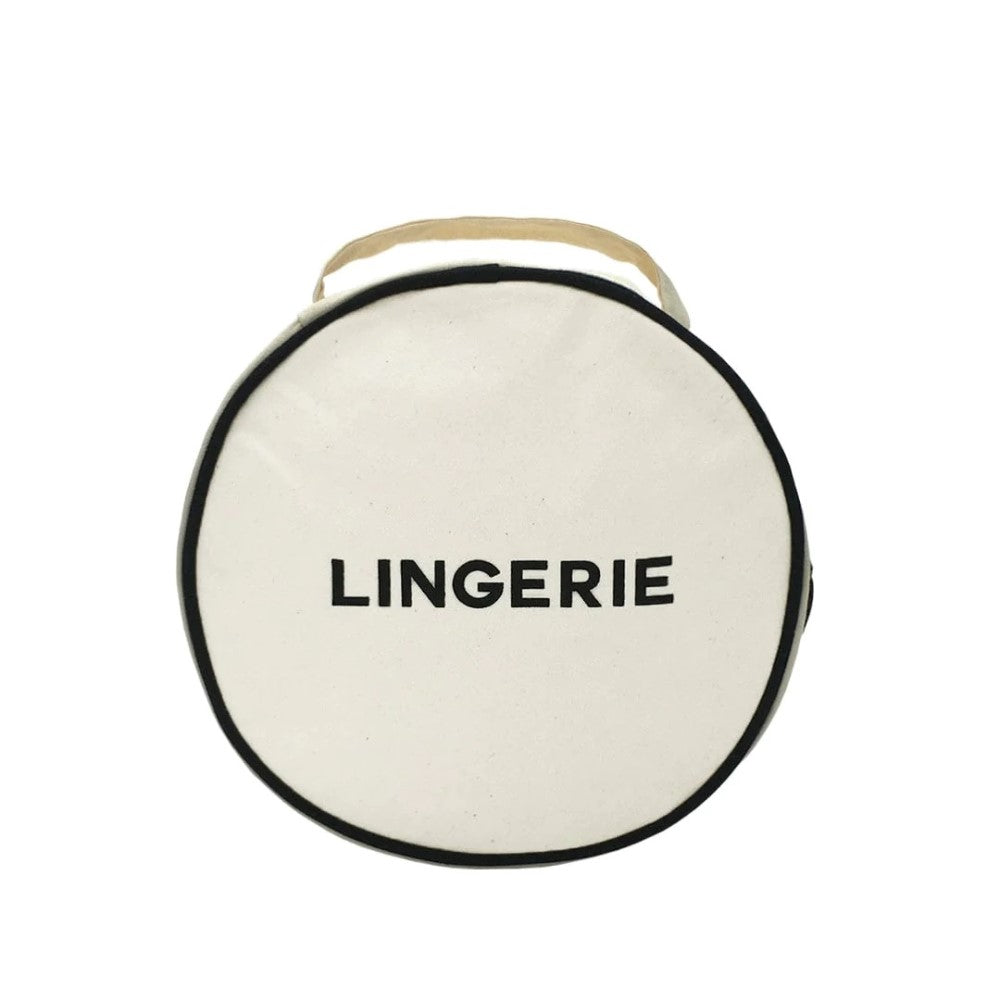 Round Lingerie Case - Cream