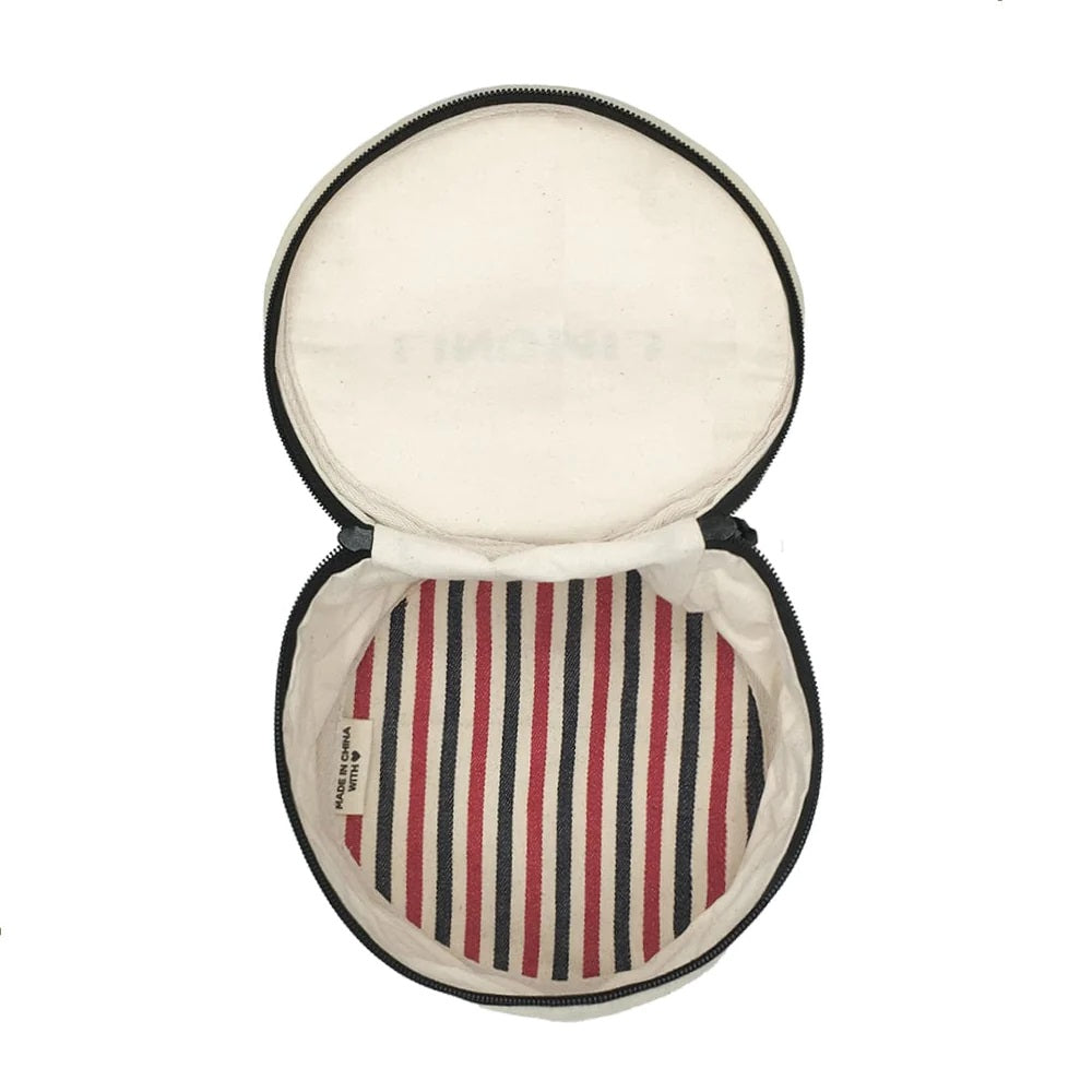 Round Lingerie Case - Cream