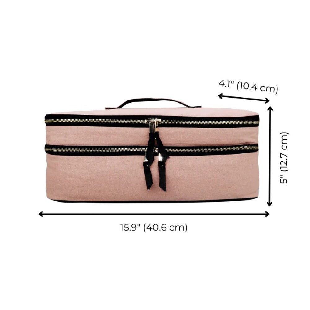 Double Hair Tools Travel Case - Pink