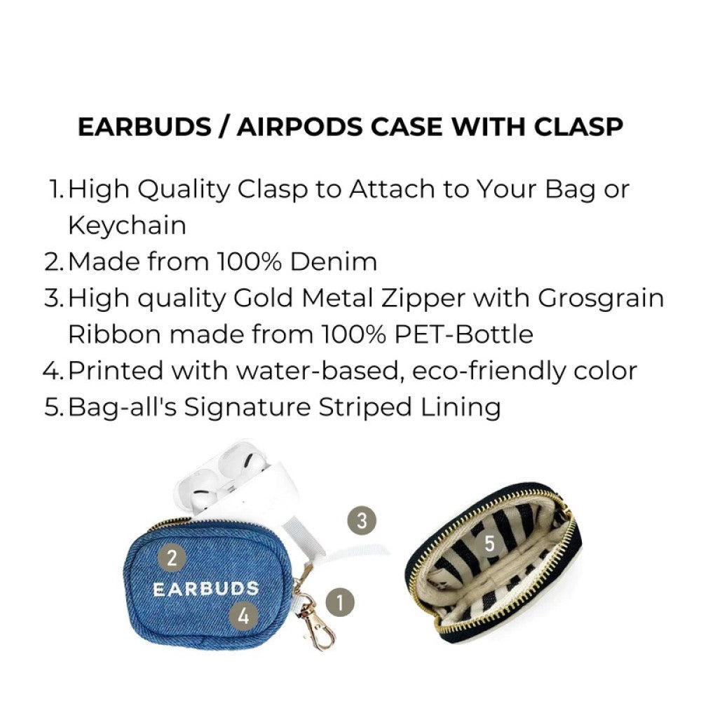Earbuds/Airpods Case - Denim