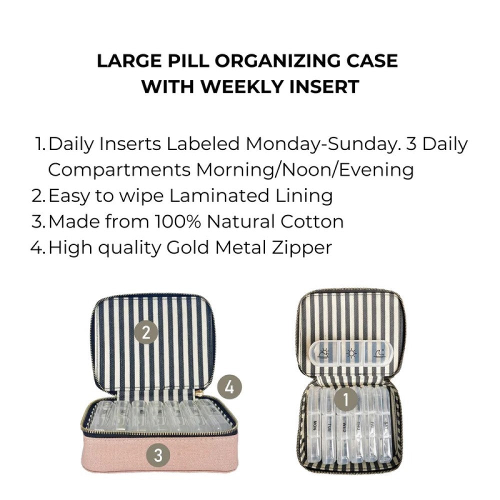 Large Pill Organizing Case - Pink