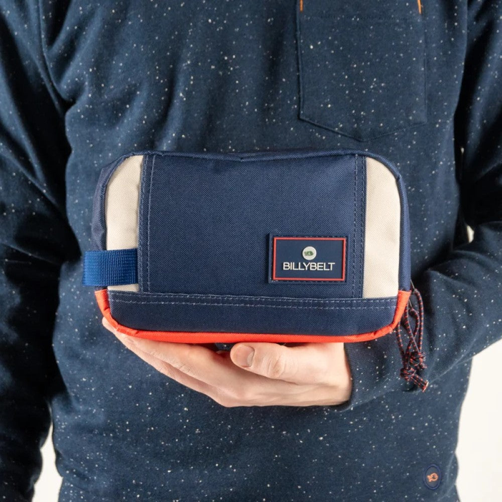 Toiletry Bag - Ivory/Navy