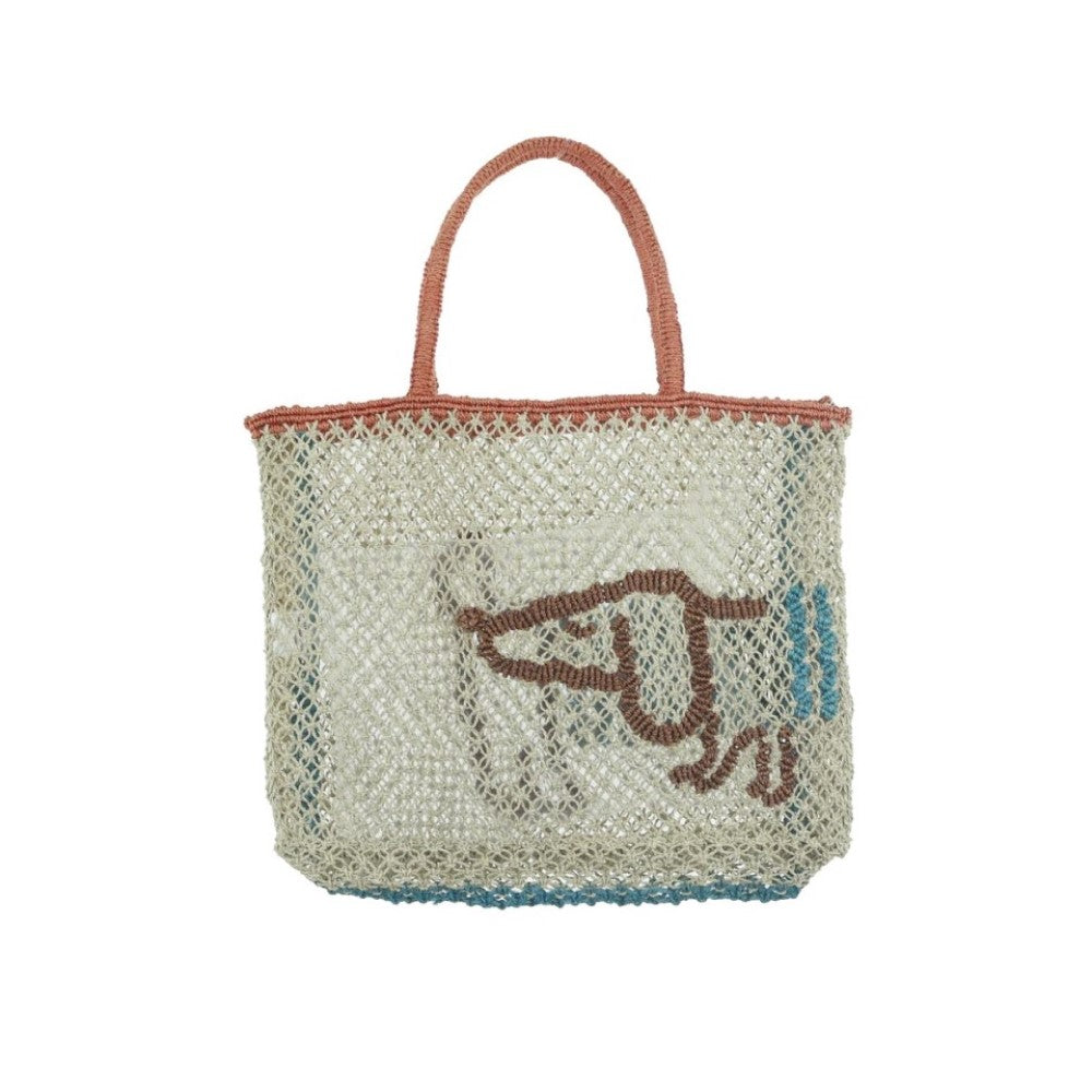 Jute Bag - Breton Dog Tan