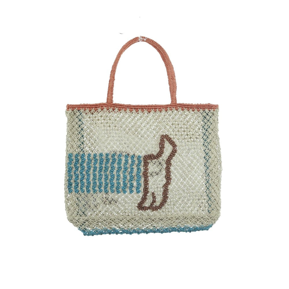 Jute Bag - Breton Dog Tan