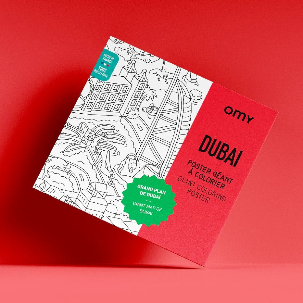 Coloring Poster - Dubai 100x70