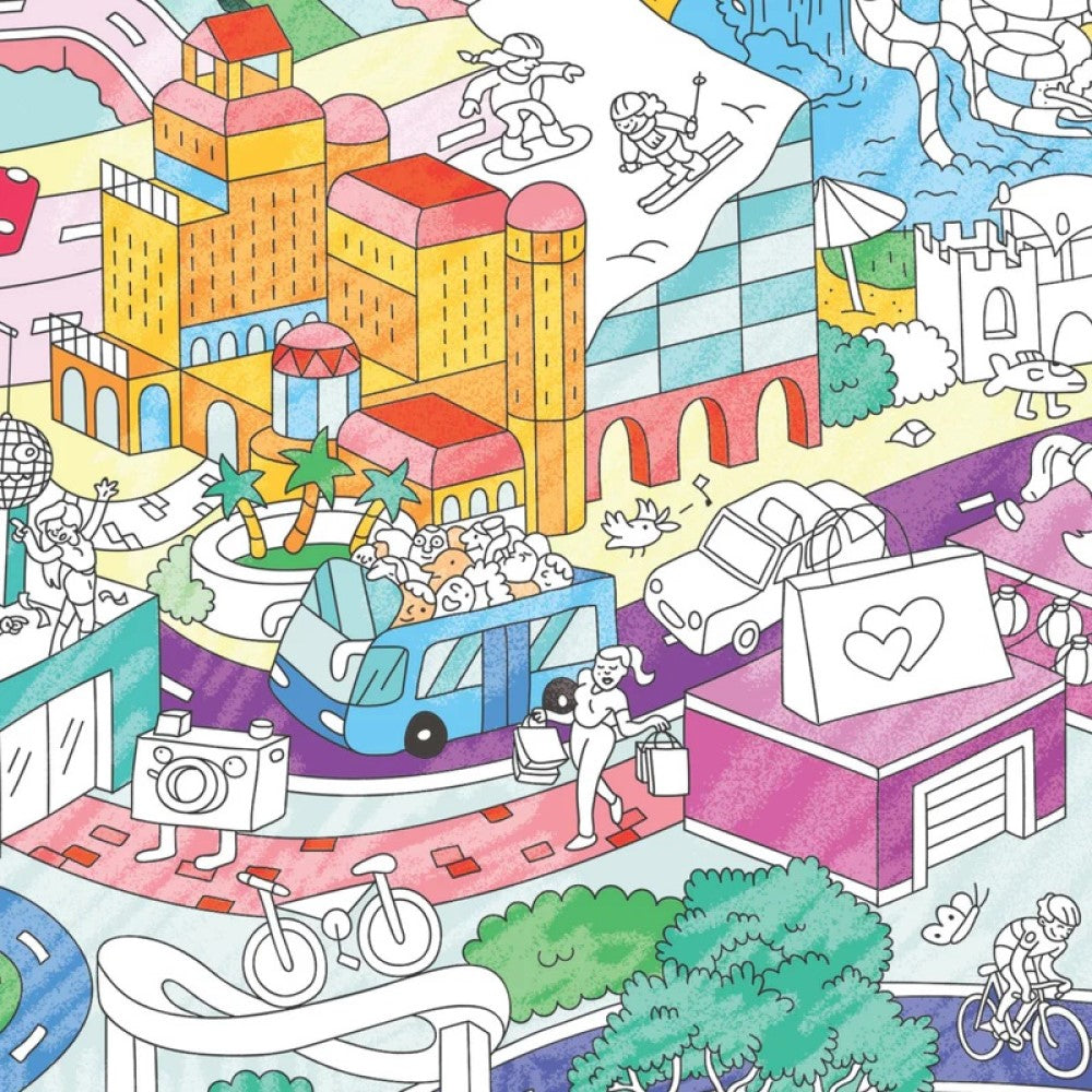 Coloring Poster - Dubai 100x70