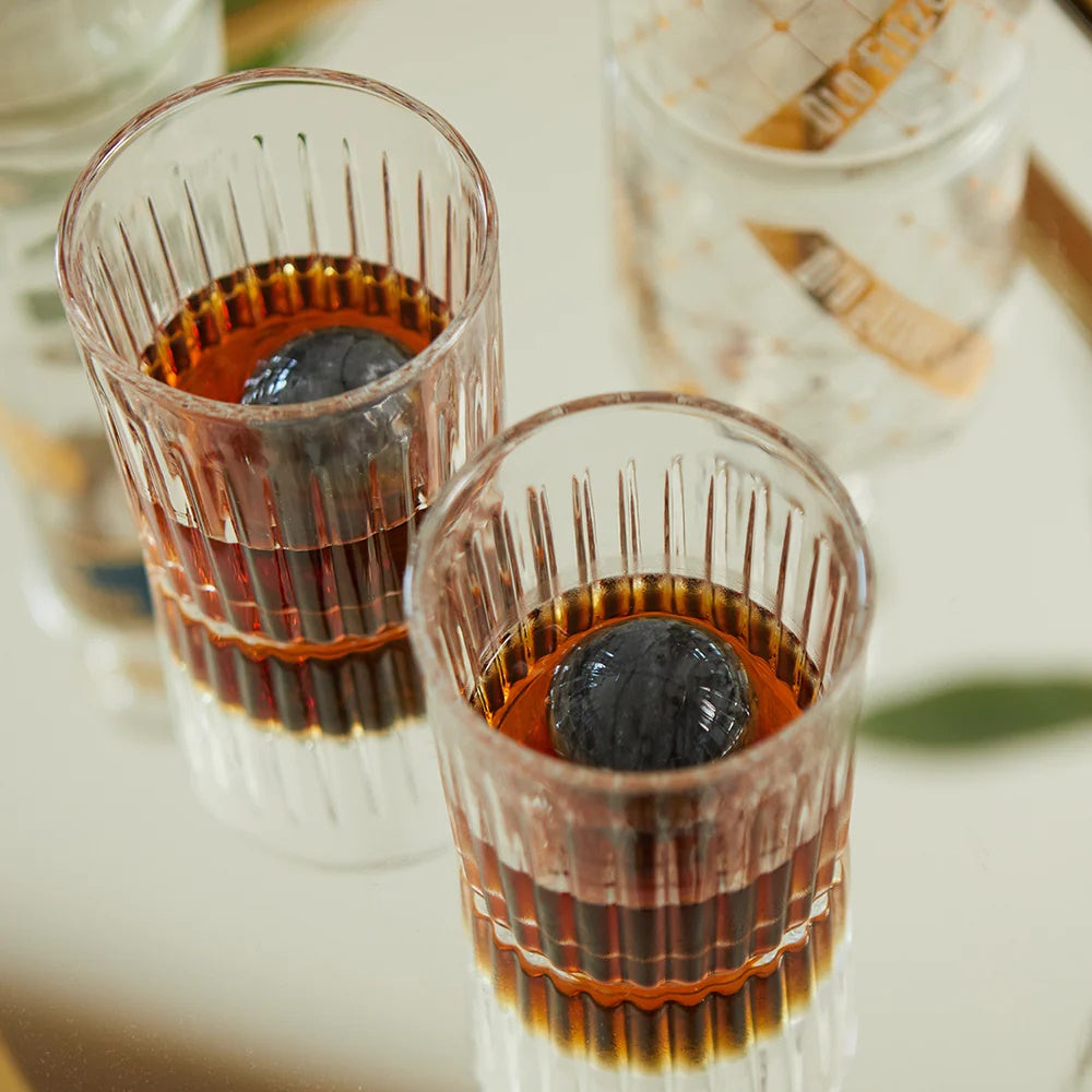 Whiskey Glasses &amp; Ice Stones Set