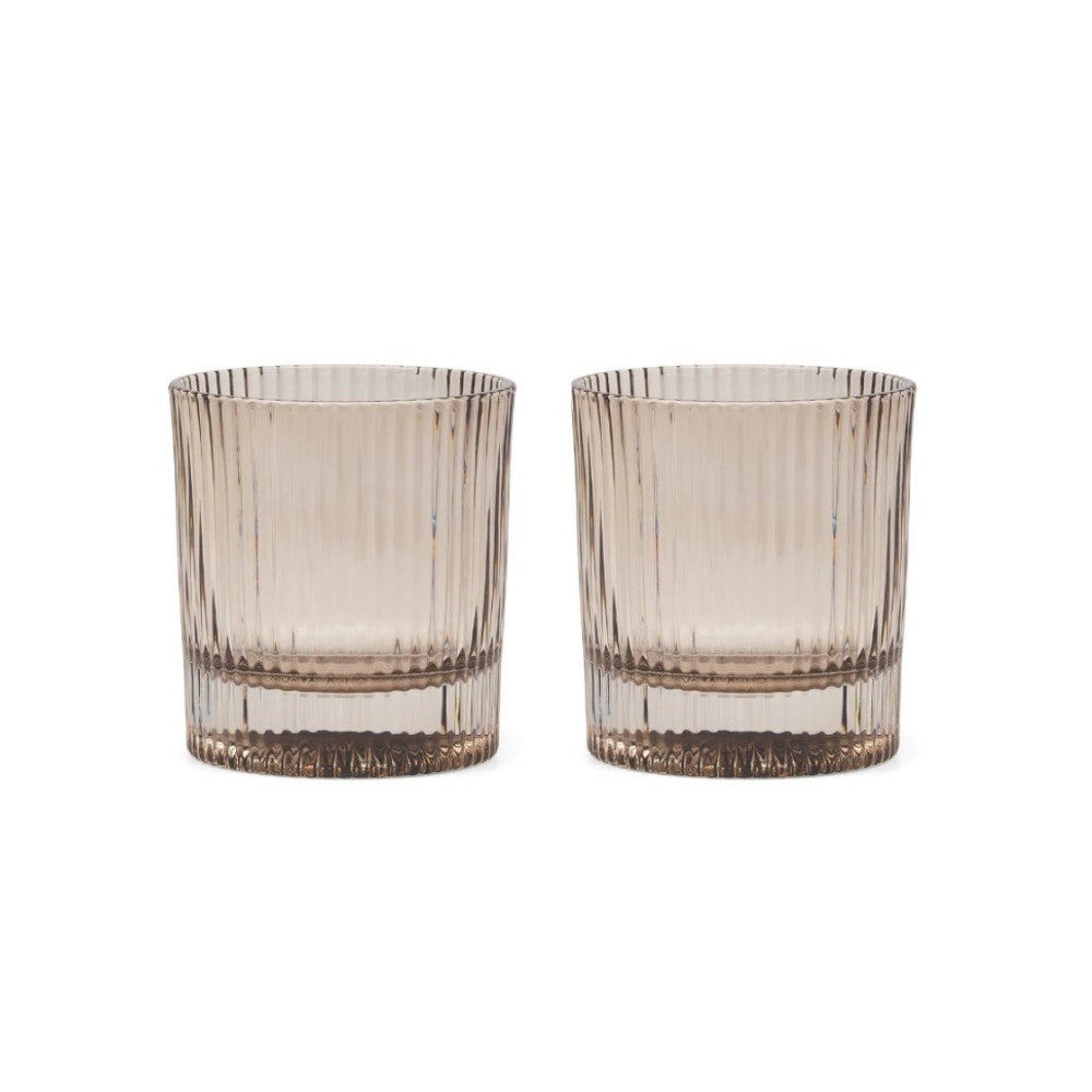 The Scout Lowball Glass, Set of 2 - Smoke
