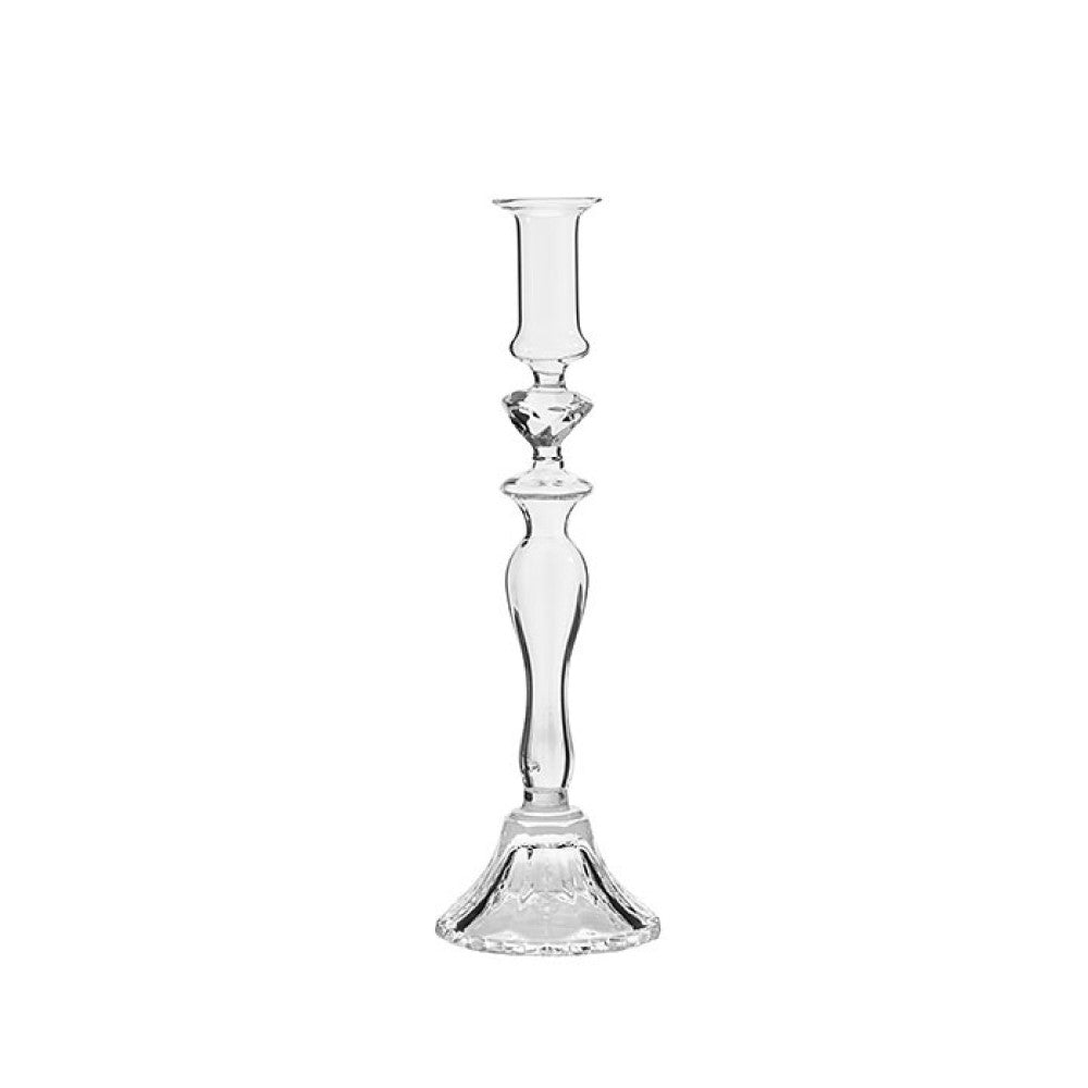 Transparent Glass Candle Holder 31cm