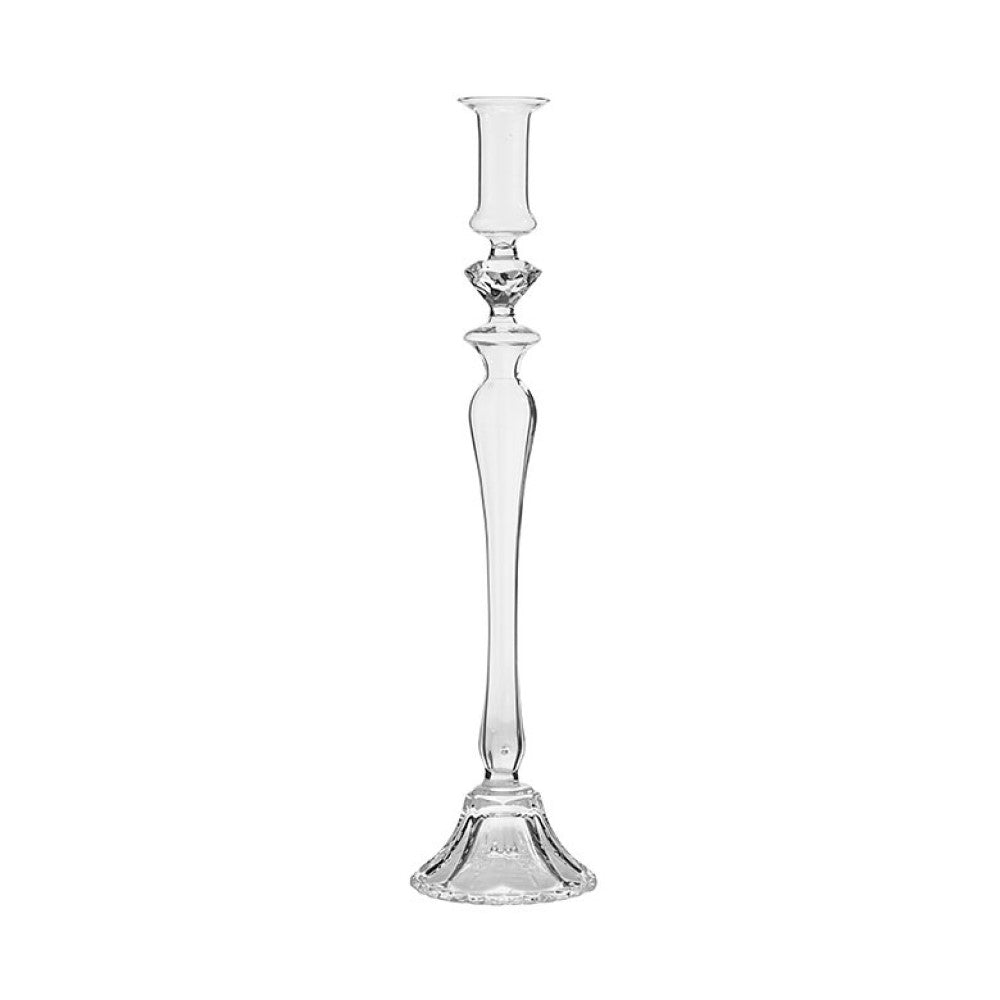 Transparent Glass Candle Holder 40cm