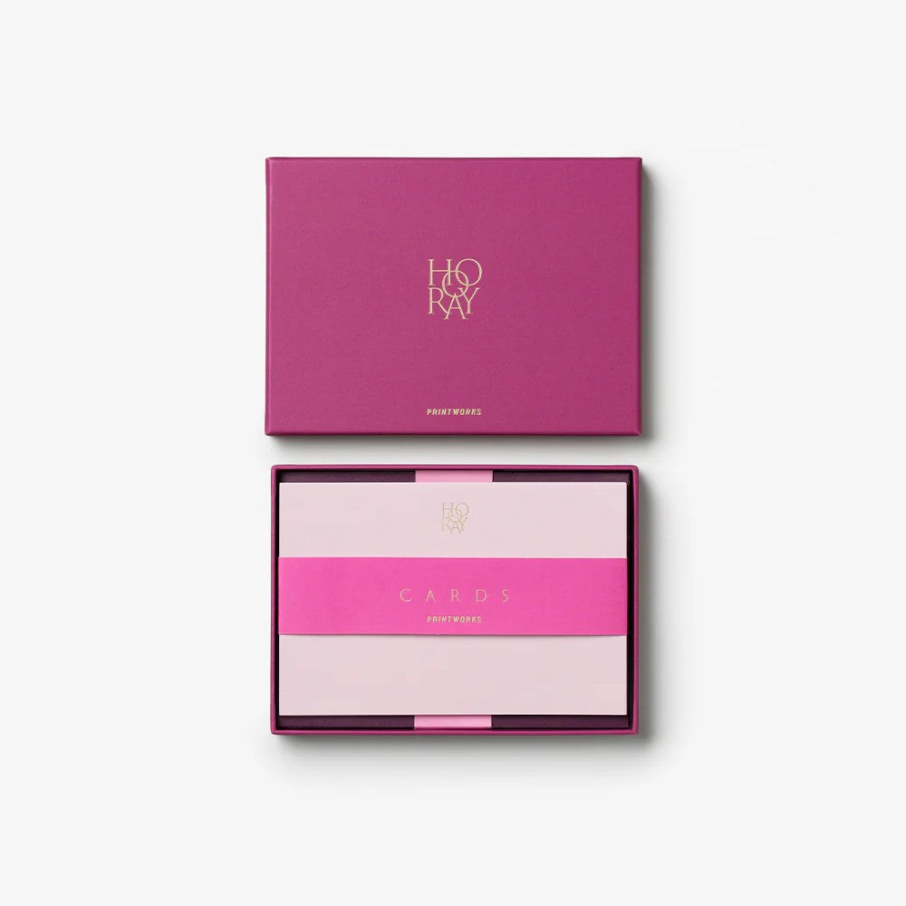 Card & Envelope Set - Hooray, Pink