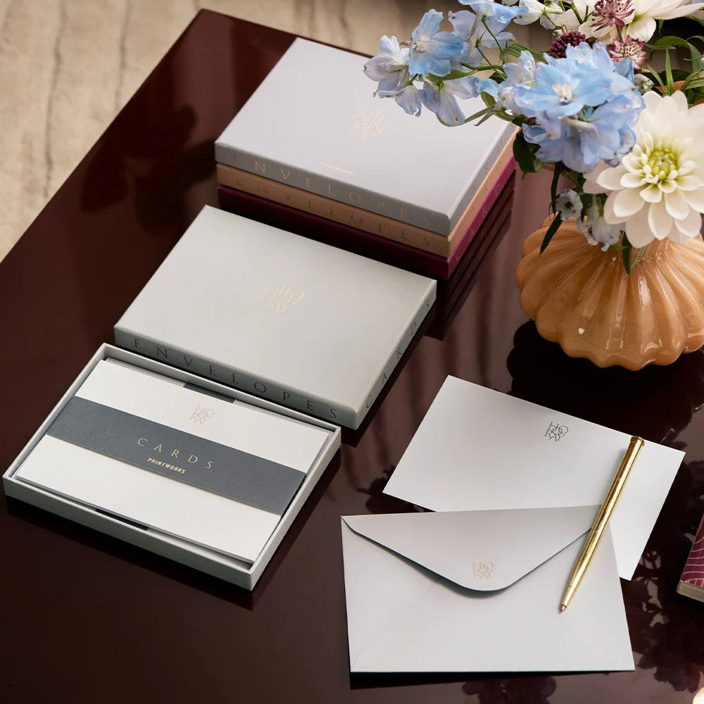 Card & Envelope Set - Hooray, Grey