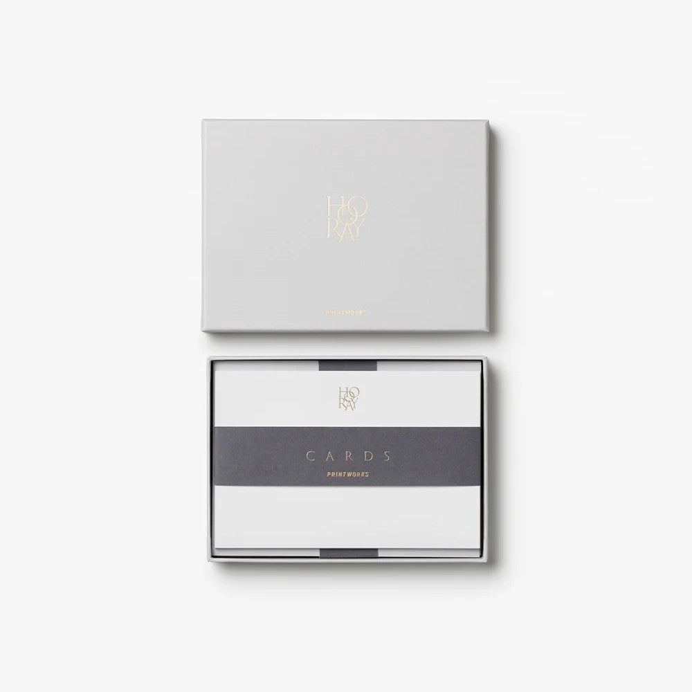 Card & Envelope Set - Hooray, Grey