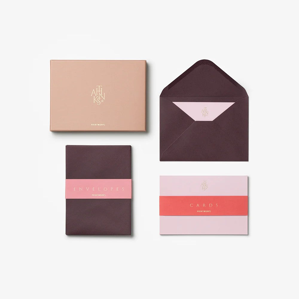 Card & Envelope Set - Hooray, Beige