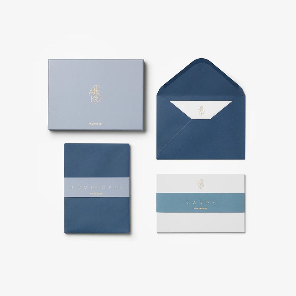 Card & Envelope Set - Hooray, Blue