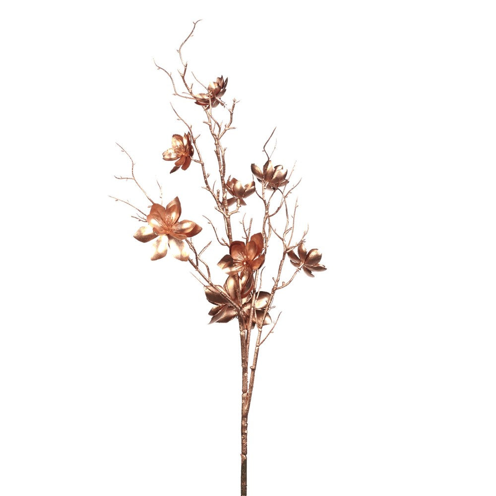 Metal flower stem copper 95cm