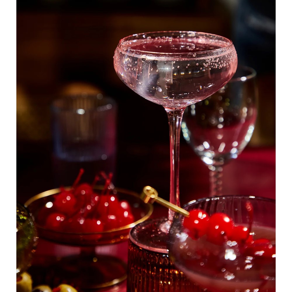 The Lou Coupe Glass, Set of 2 - Blush