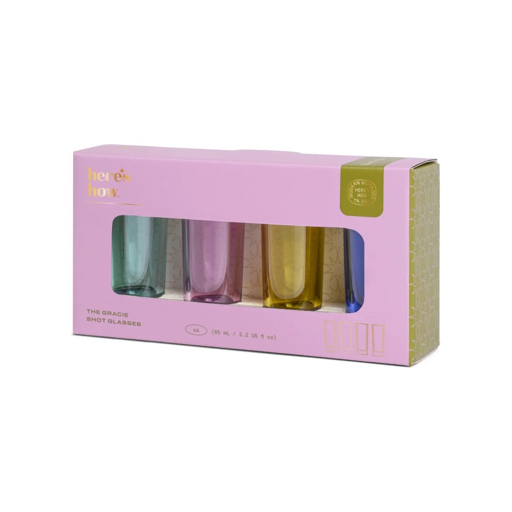 The Gracie Shot Glasses, set of 4