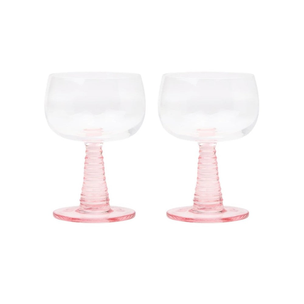 The Romy Wine Glass, Set of 2 - Blush