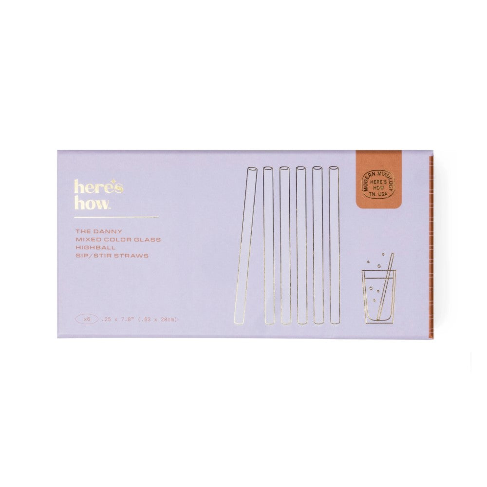 The Danny Highball Straws, set of 6