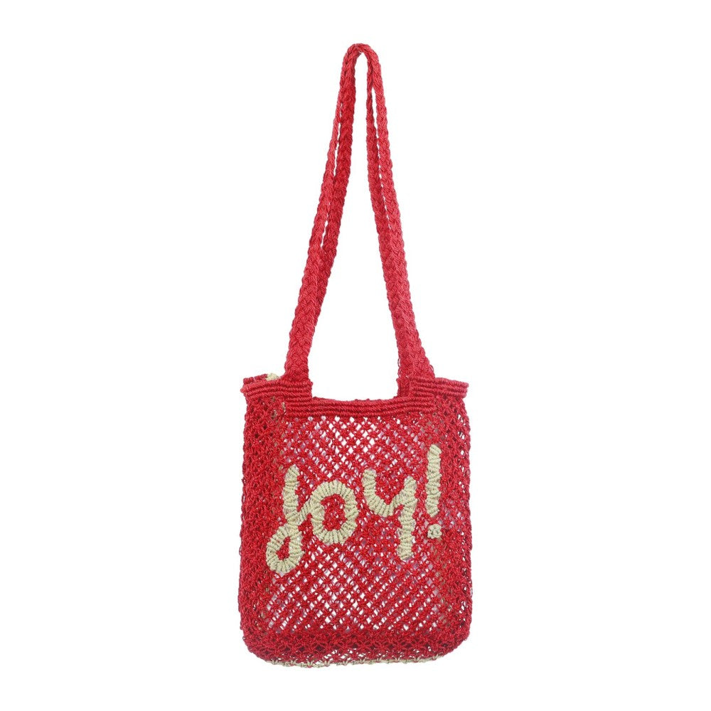 Jute Bag - Cara Joy!, Scarlet