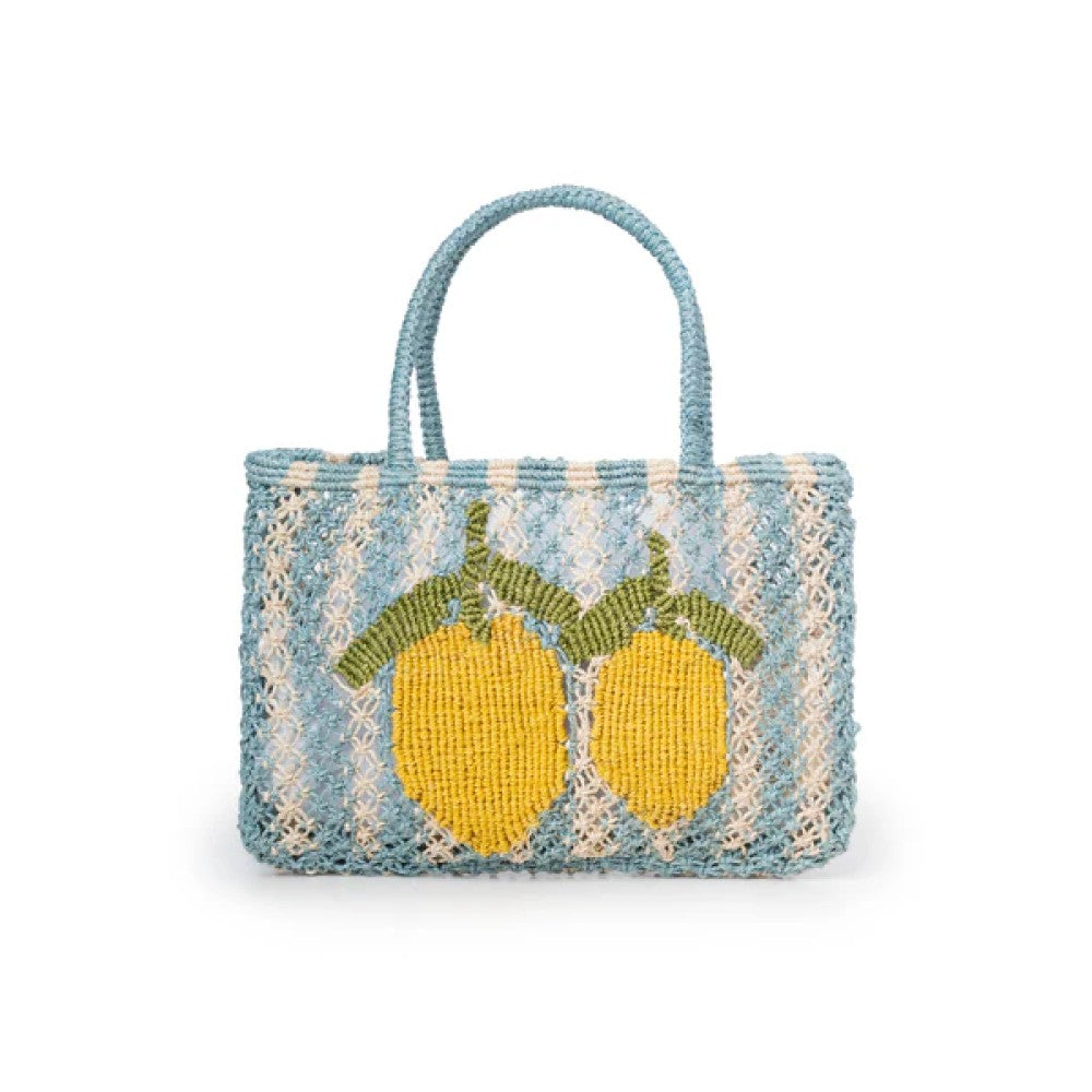 Jute Bag - Tracy Double Lemon Stripe
