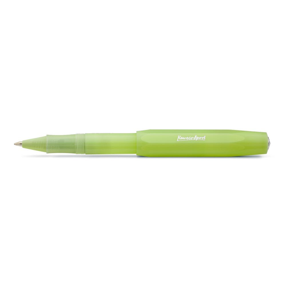 Frosted Sport Roller Ball Pen - Lime