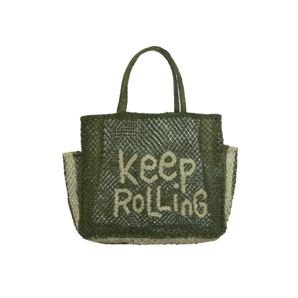 Jute Bag - Barry Keep Rolling Olive