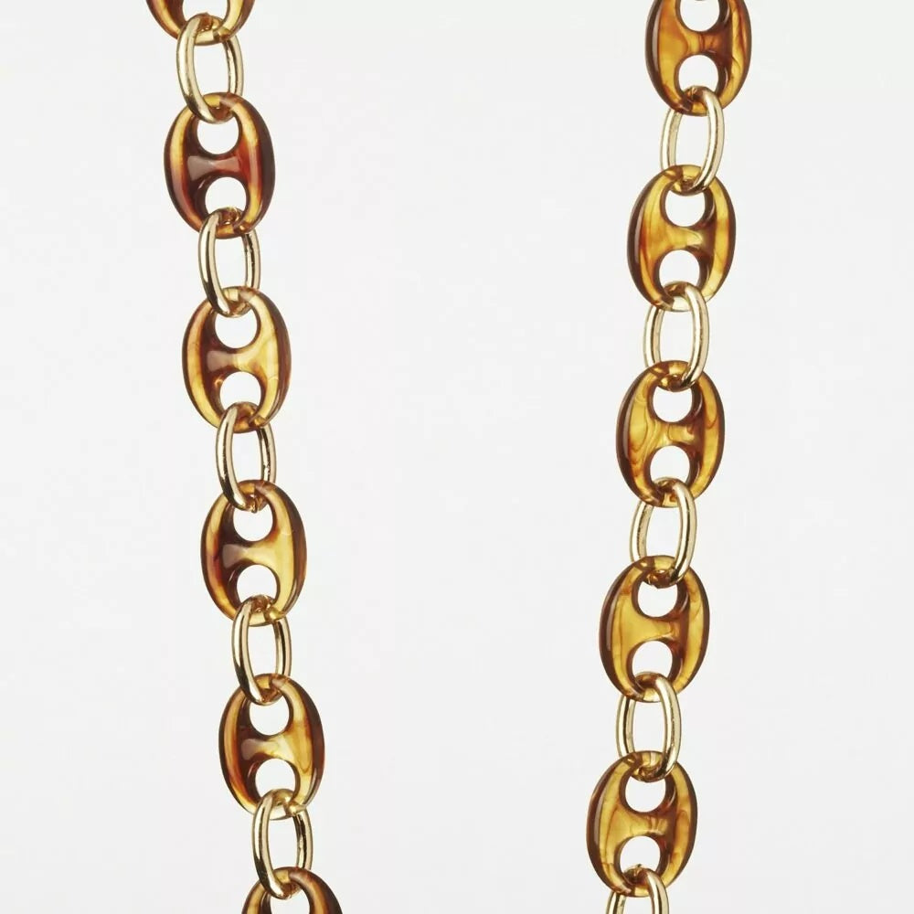 Chain - May Brown And Gold Resine