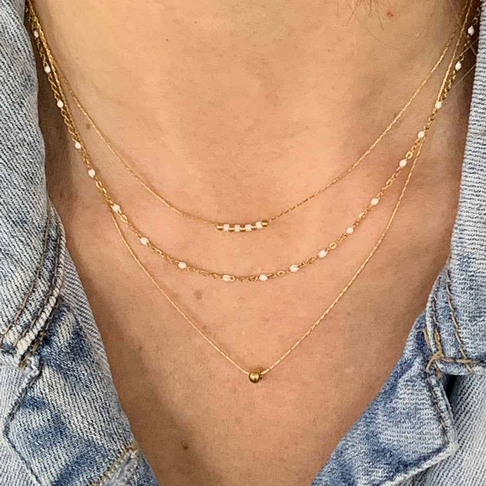 Triple Necklace - Anna White