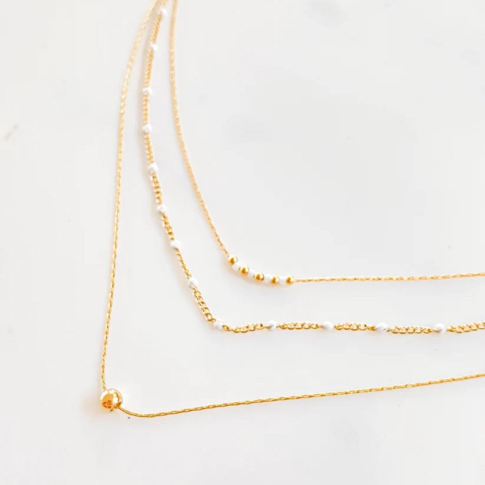 Triple Necklace - Anna White
