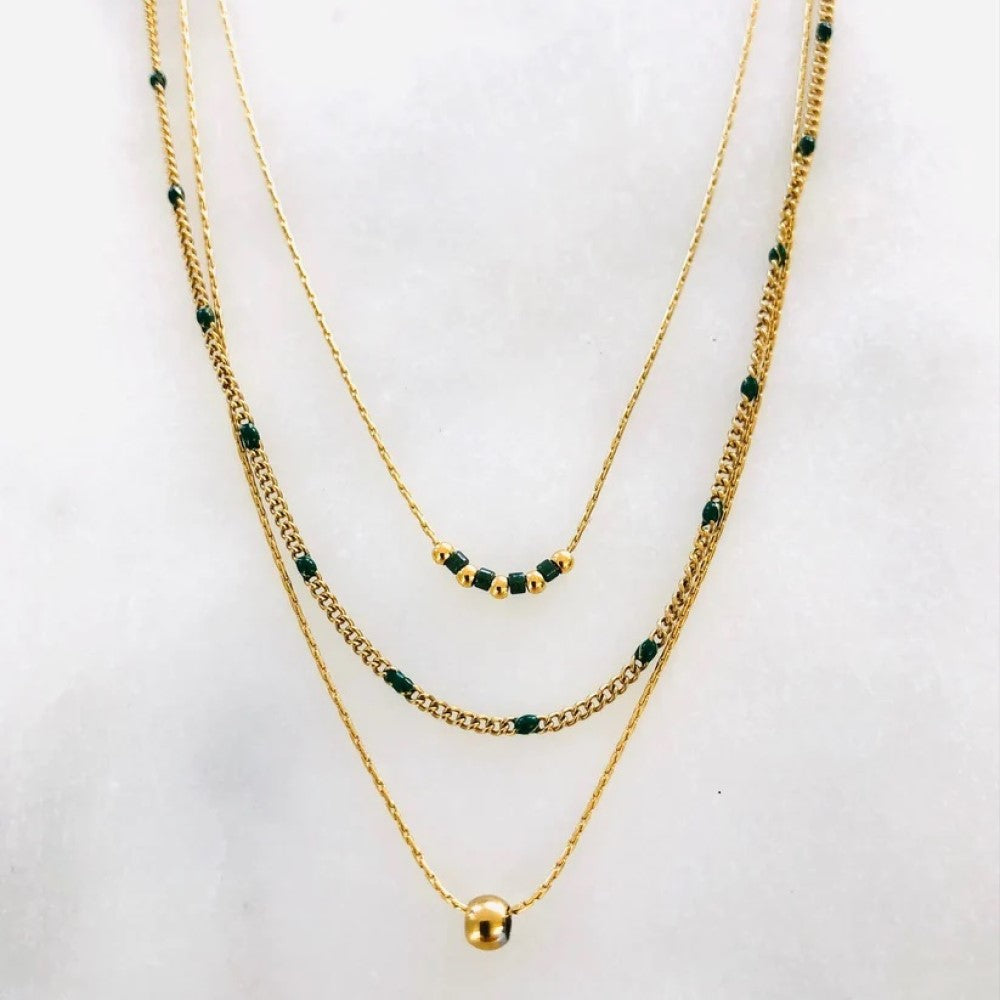 Triple Necklace - Anna Green