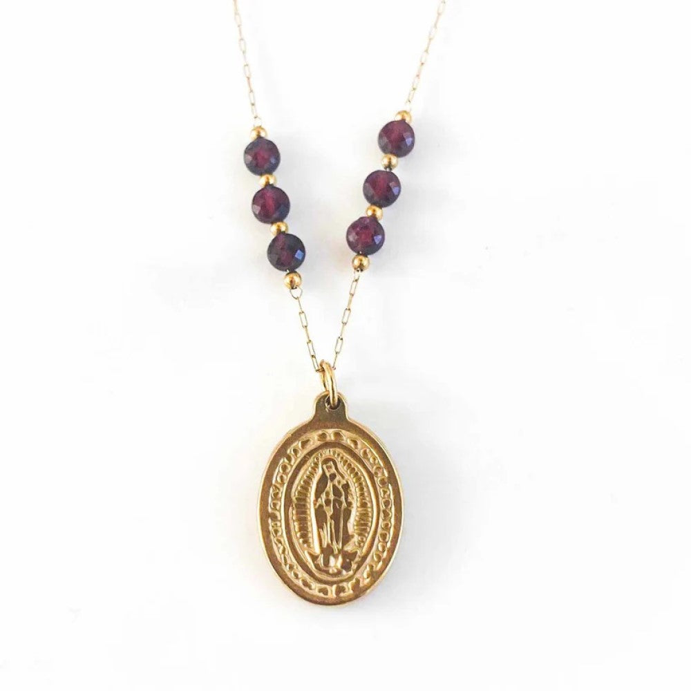 Necklace - Guadalupe Garnet Chain
