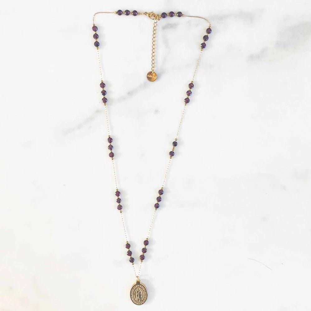 Necklace - Guadalupe Garnet Chain