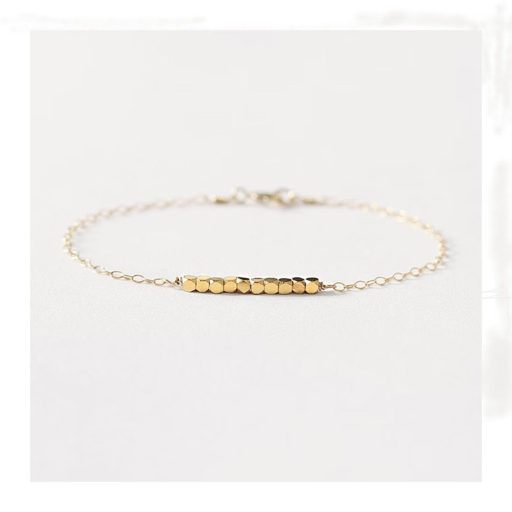 Bracelet - Gold Cube