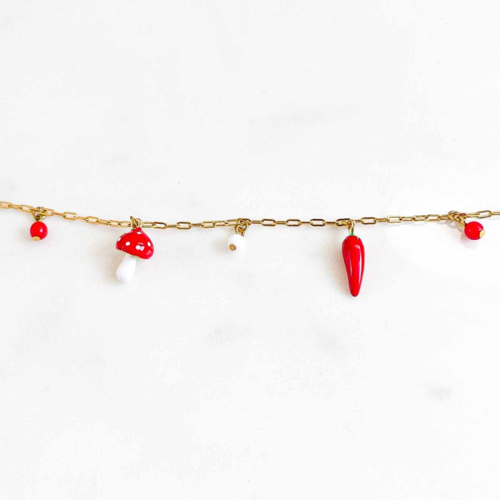 Bracelet - Sophie Red Charm