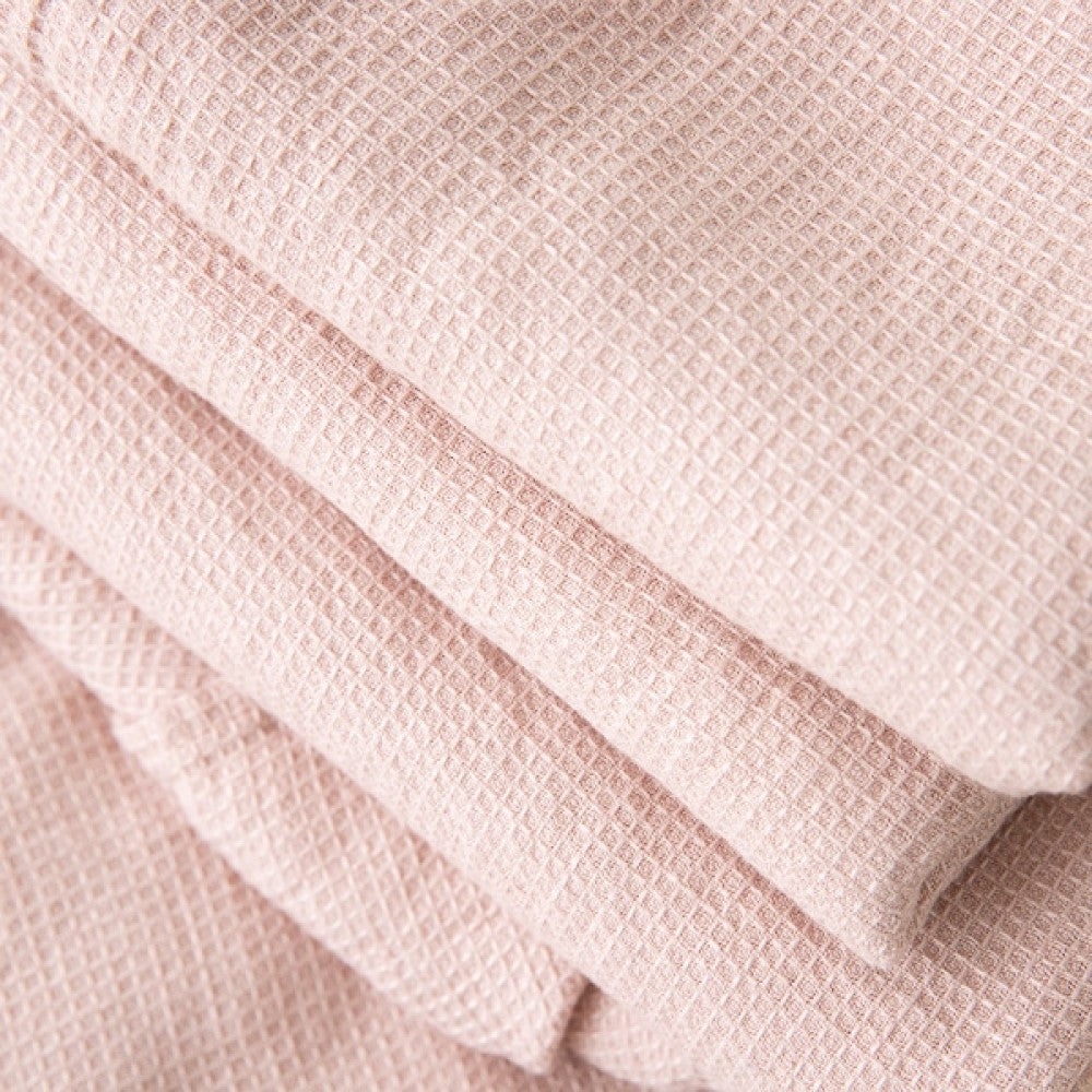Waffle Bath towel - Washed Rose linen