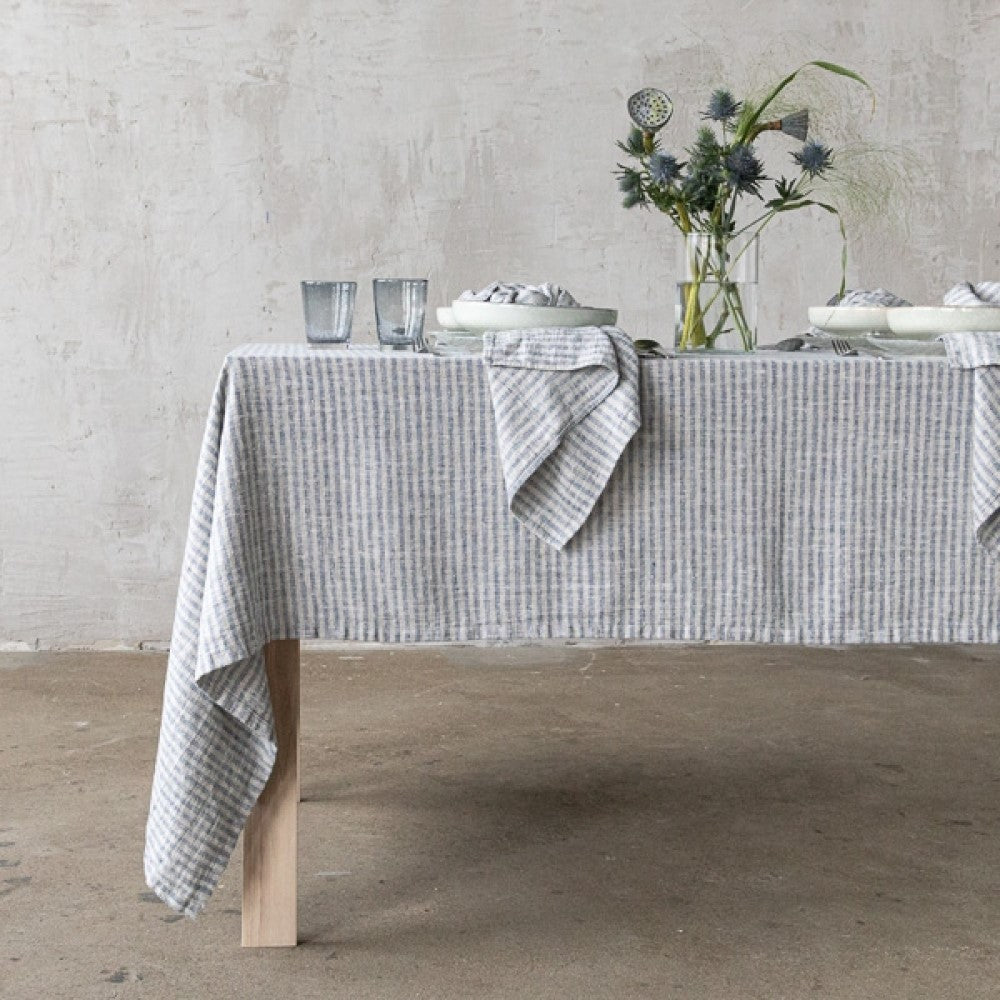 Linen Tablecloth -  Brittany - Indigo