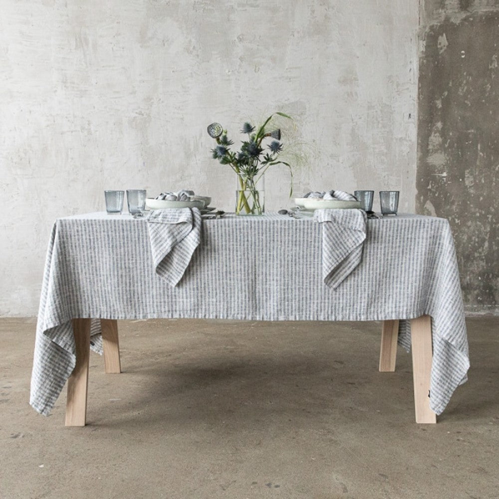 Linen Tablecloth -  Brittany - Indigo