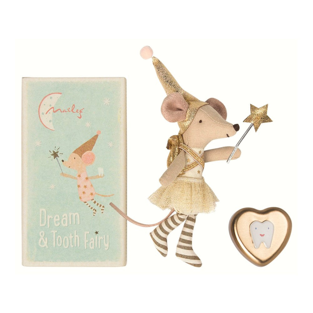 Tooth Fairy Mouse in Matchbox - Rose