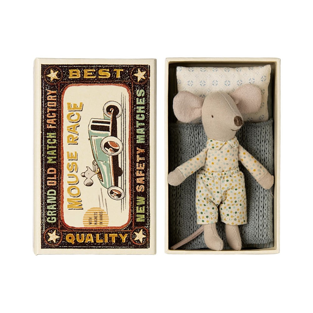 Little brother mouse in matchbox