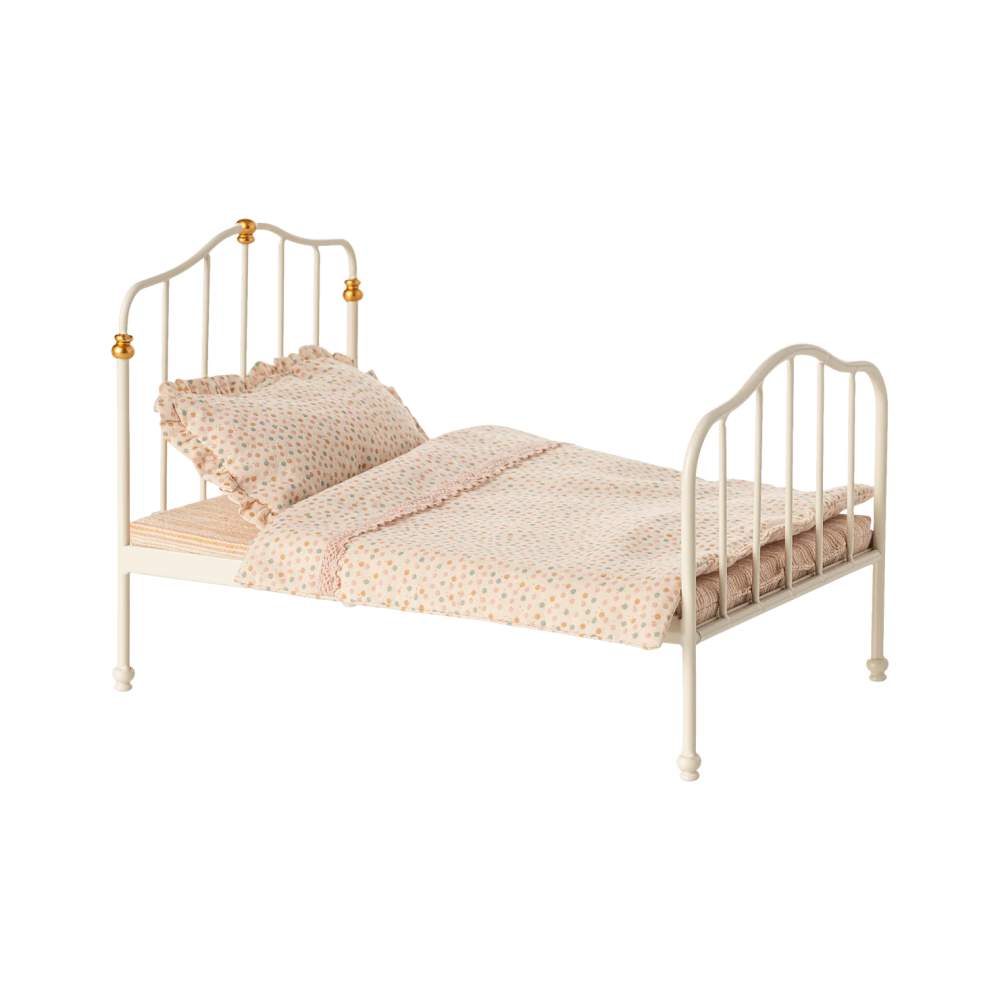 Vintage bed, Mouse - Off white