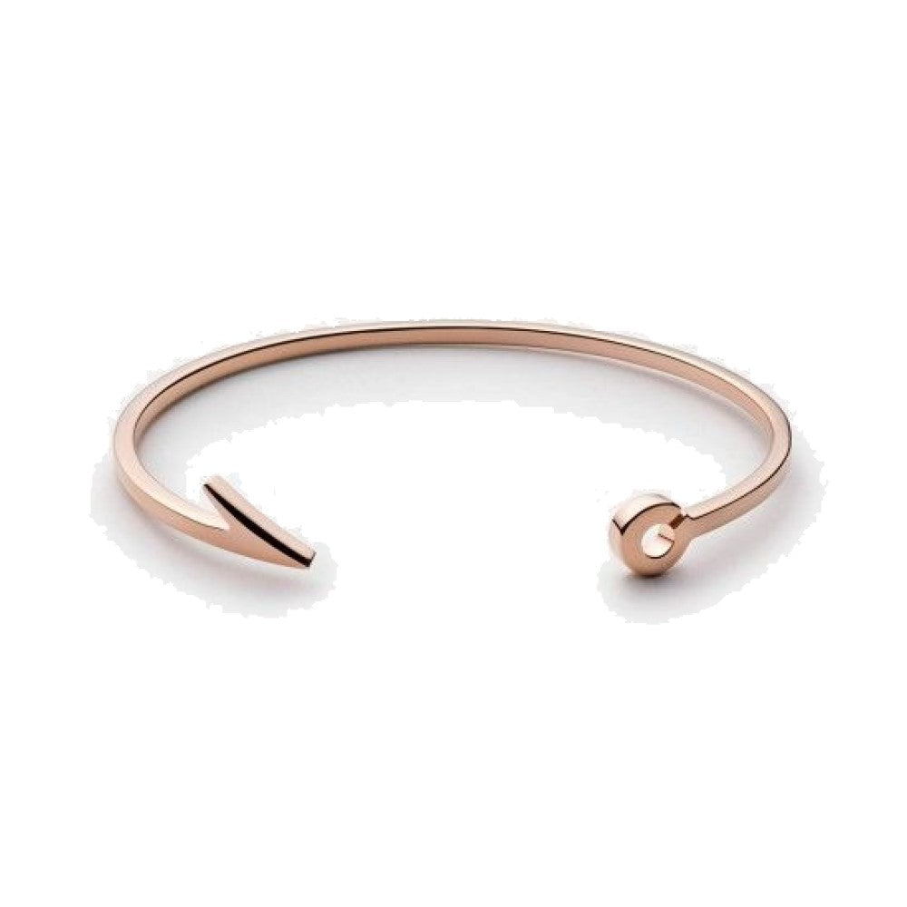 Bracelet - Thin Fish Hook Cuff, Rose / S